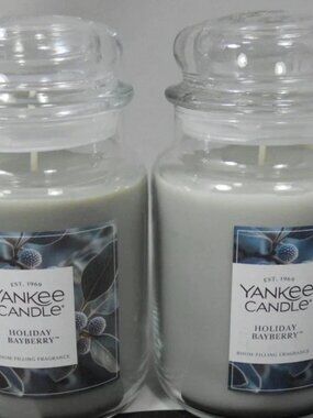 YANKEE CANDLE Holiday Bayberry Large 22oz Jar Candle New